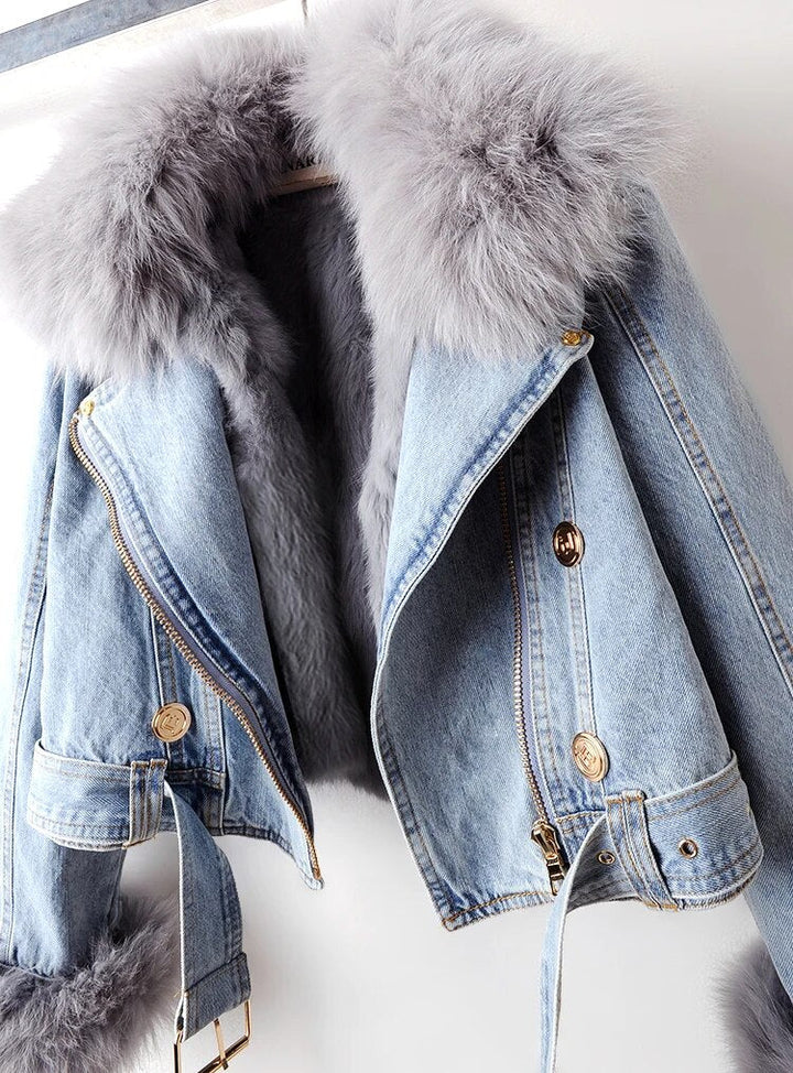 L'ATERIBÉLLE EDGY DENIM JACKET