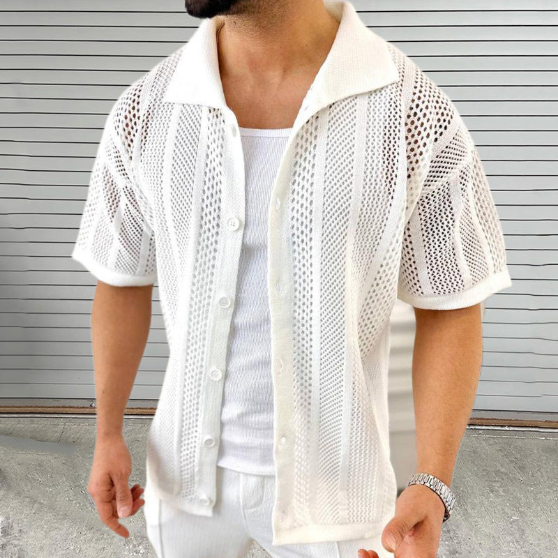 Milos Knitted Button Down