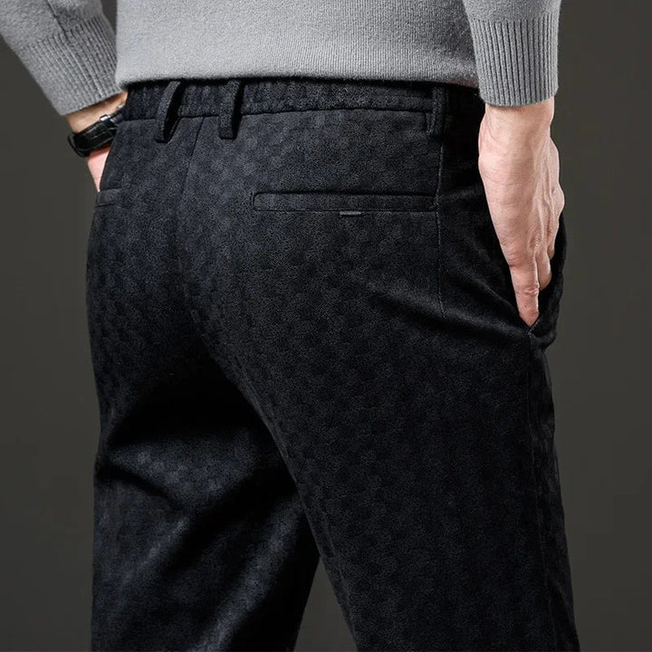 Corduroy Checkered Pants