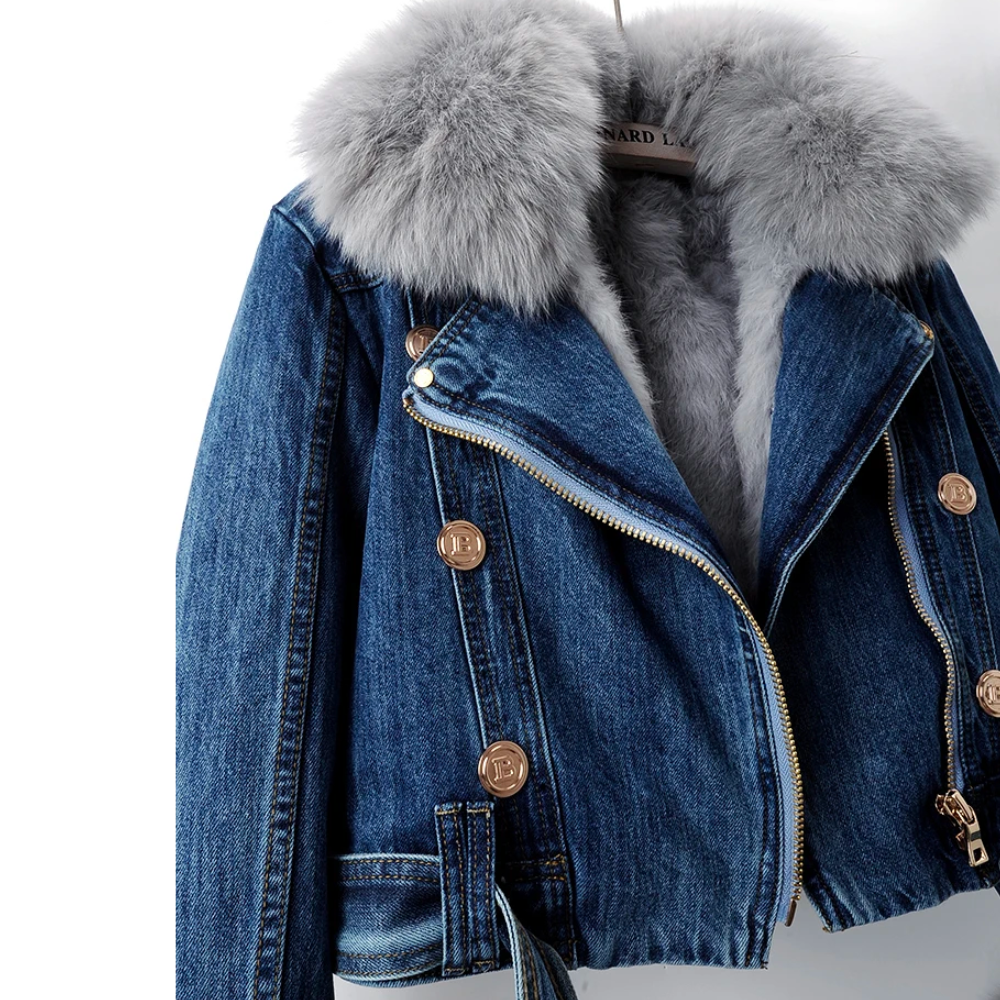 L'ATERIBÉLLE EDGY DENIM JACKET