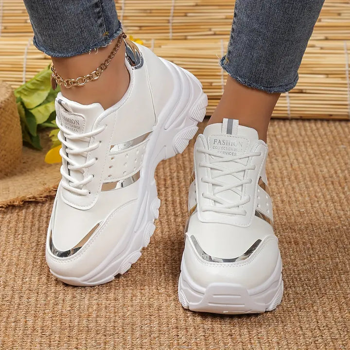 MAJA™ SOLID COLOR TRENDY SNEAKERS